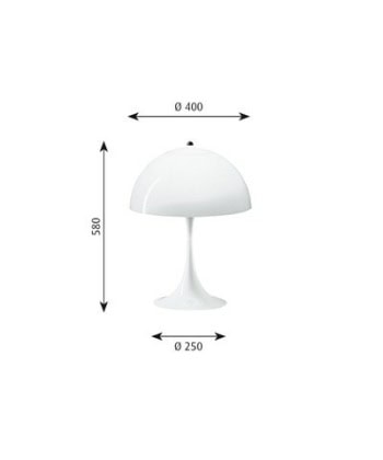 Alternative view of Panthella 400 bordlampe