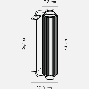 Nimal Double Vegglampe -Sort - Bilde 4