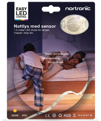 LED Nattlys med sensor - Bilde 3