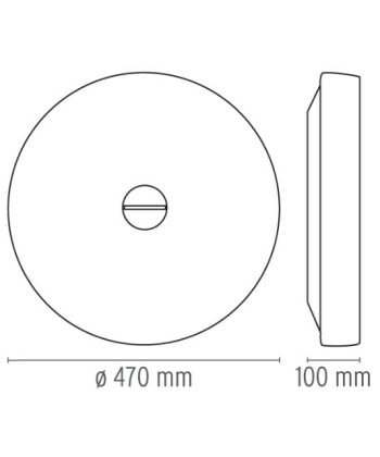 Alternative view of Button HL Opal plafond