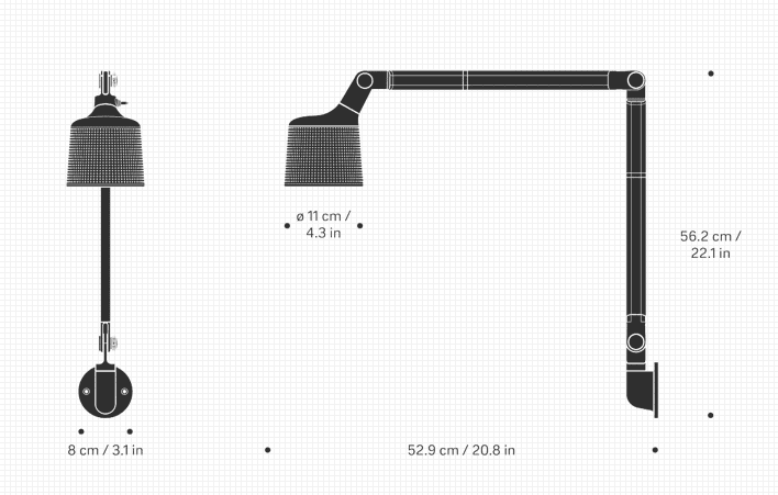 Vipp 522 Vegglampe - Sort - Bilde 3