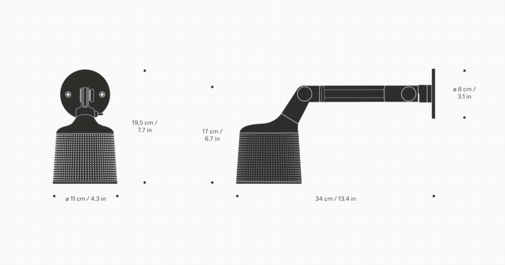 Vipp 523 Vegglampe Small - Sort - Bilde 3