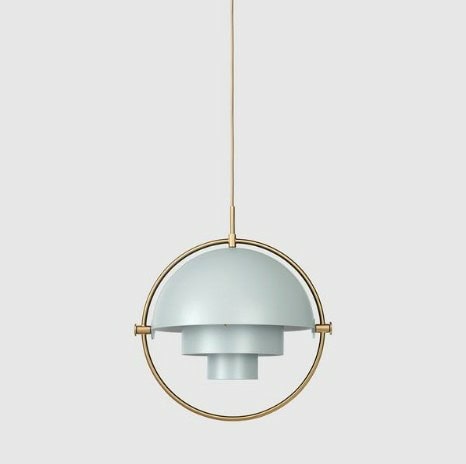 Multi-Lite Pendel - Sea grey Brass base -Utstilling