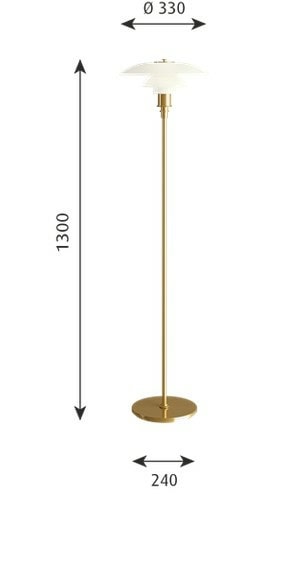 PH 3 1/2 - 2 1/2 gulvlampe - Bilde 3