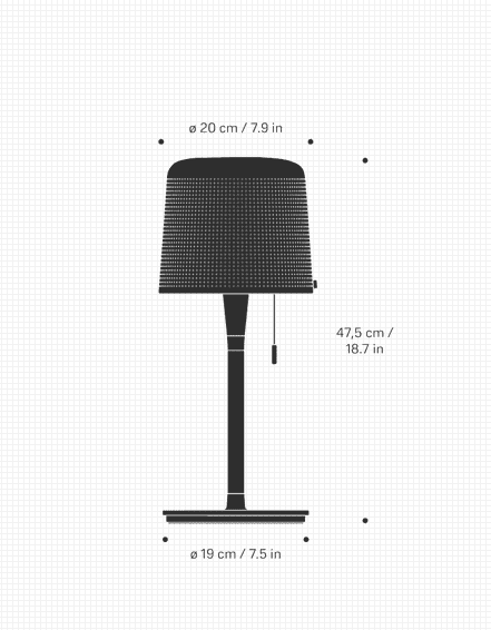 Vipp 530 Bordlampe - Sort - Bilde 5