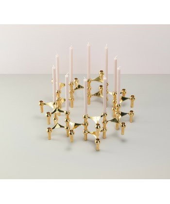 Nagel Candle Holder - Brass 3pk - Bilde 3