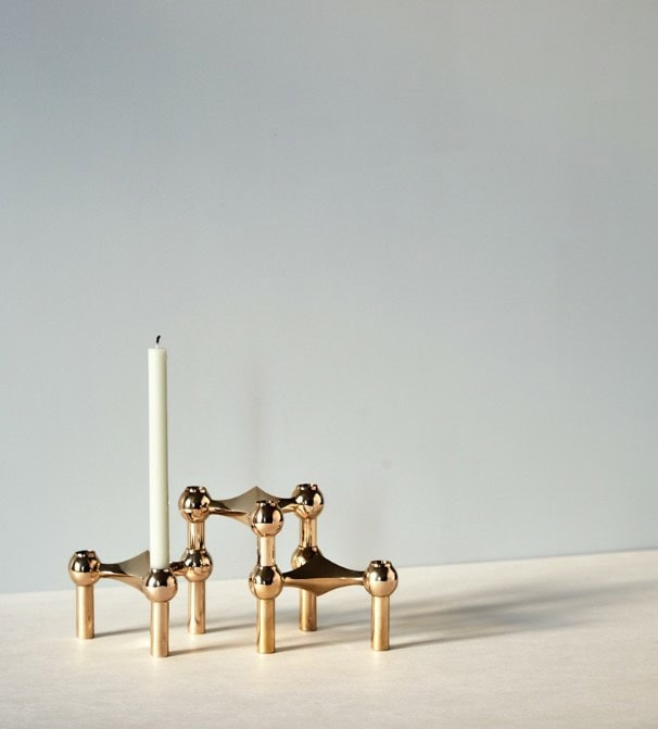 Nagel Candle Holder - Brass 3pk - Bilde 2