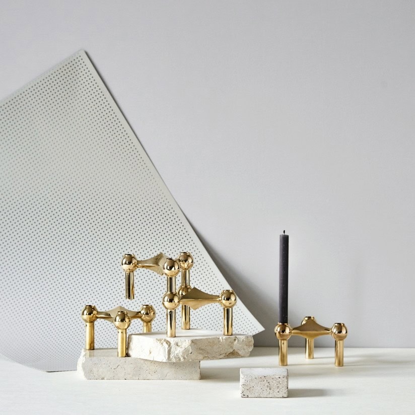 Nagel Candle Holder - Brass - Bilde 2