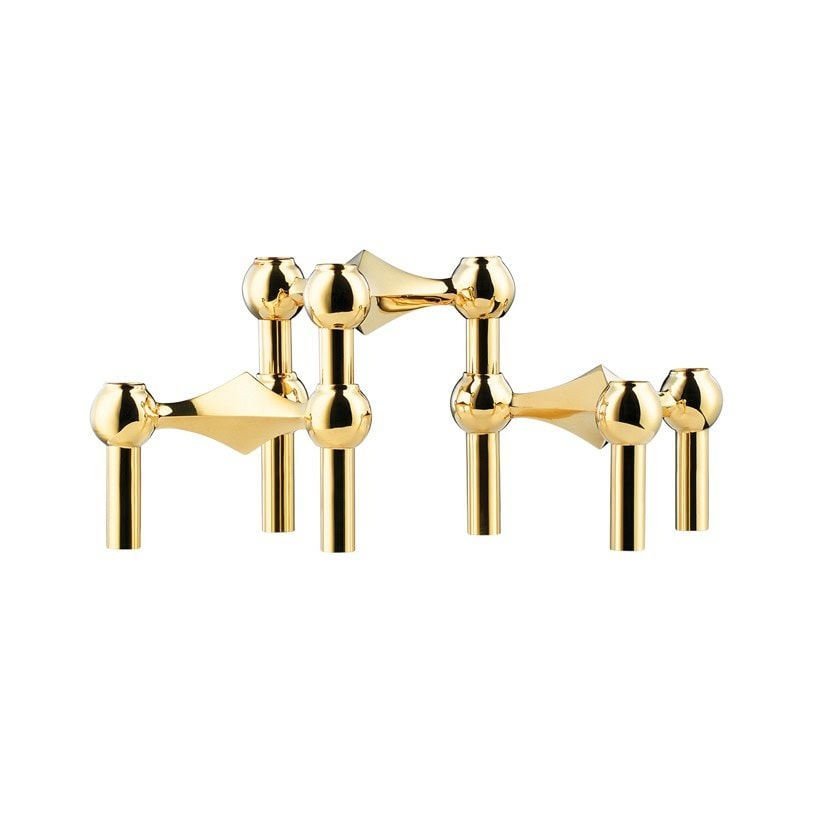 Nagel Candle Holder - Brass 3pk