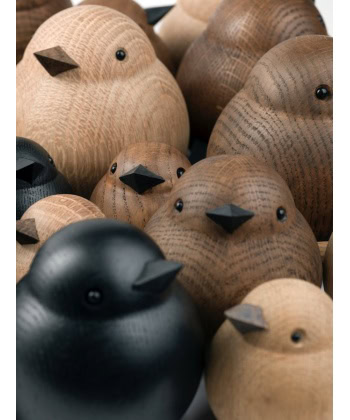 Alternative view of Mini Sparrow - black stained oak