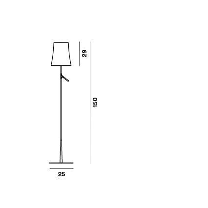 Birdie - gulvlampe - kobber - Bilde 2