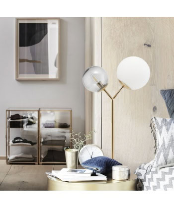 Alternative view of Twice Table - Brass