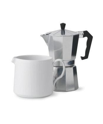 Alternative view of Hvit Riflet - Kanne  Medium 70 cl