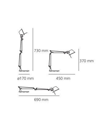 Alternative view of Tolomeo Mini bordlampe m/base