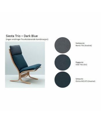 Siesta Trio Tekstil - Høy rygg uten armlen - Bilde 10
