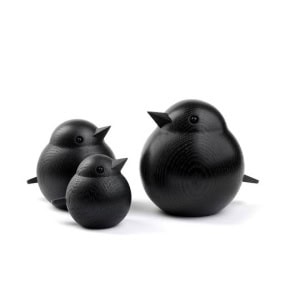 Alternative view of Papa Sparrow - black stained oak