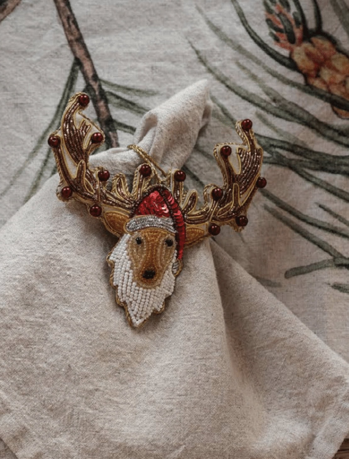 Juletrepynt Reinsdyrnisse -Håndlaget - Bilde 2