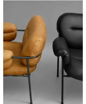 Alternative view of Bollo Loungestol - Vintage Cognacfarget skinn