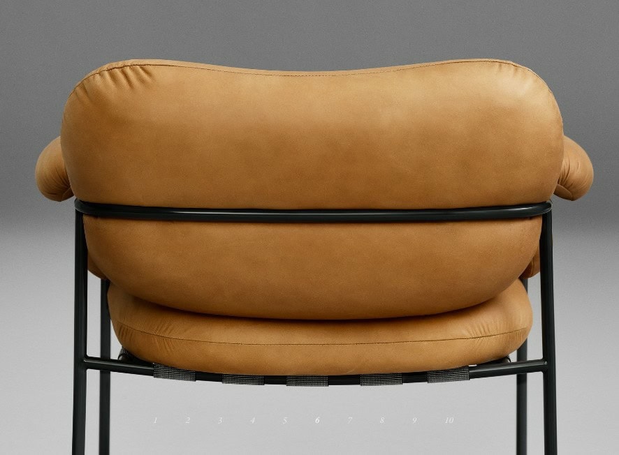 Bollo Loungestol - Vintage Cognacfarget skinn - Bilde 3