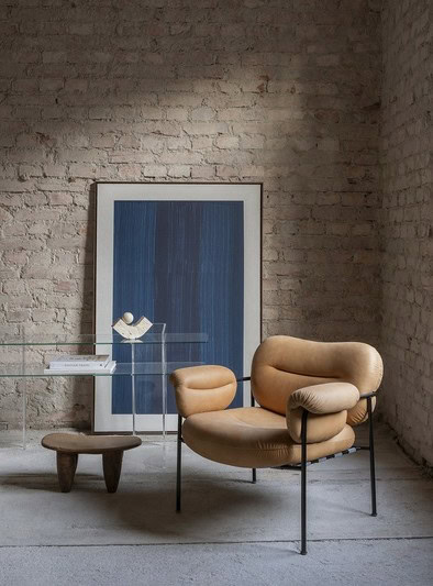 Bollo Loungestol - Vintage Cognacfarget skinn - Bilde 5