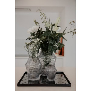 Alternative view of Flow Vase, Light grey - Medium