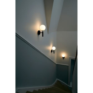 Alternative view of Miira wall, rock grey/opal