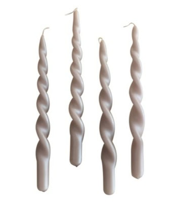 Pearl Curled Candles - Bilde 5