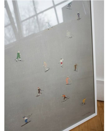 Alternative view of Skiløpere - poster 50x70