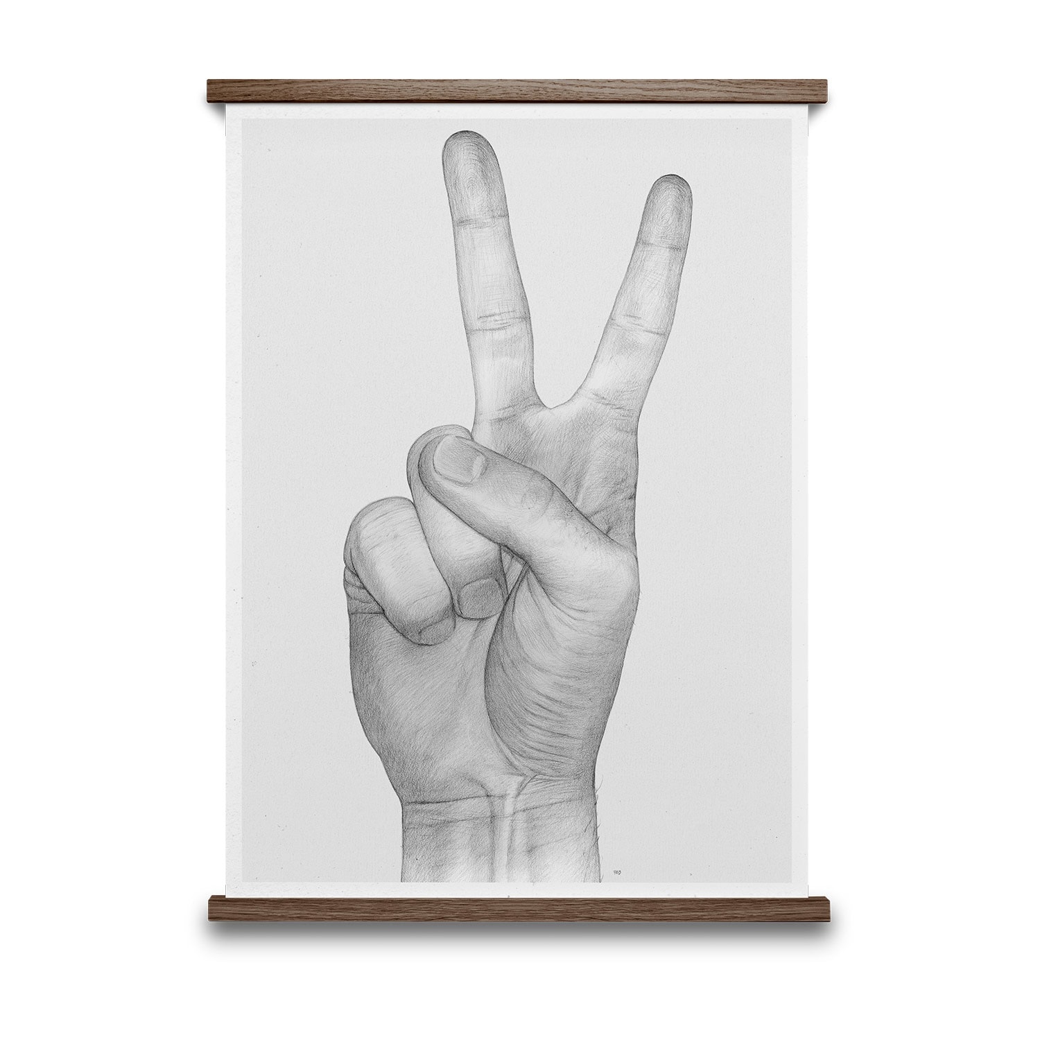V Hand 50 x 70 cm