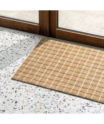 Alternative view of Dørmatte Grid Chocolate Strawberry 60x85