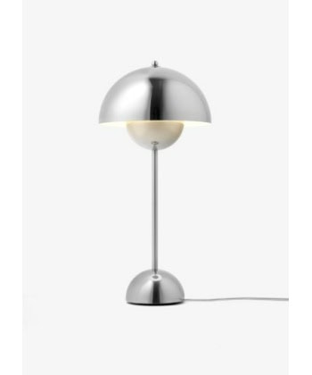 Flowerpot bordlampe VP3,  polert stål