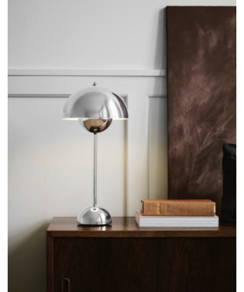 Alternative view of Flowerpot bordlampe VP3,  polert stål