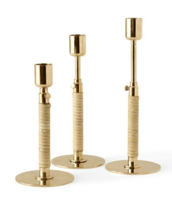 Alternative view of Duca Candleholder - olive green