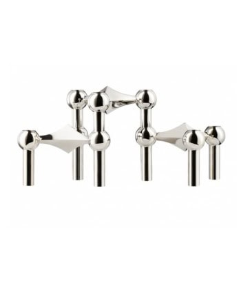 Nagel Candle Holder - Chrome 3pk