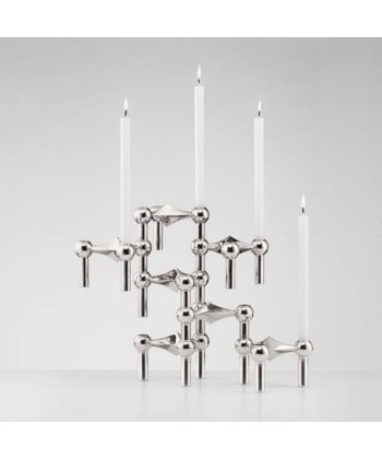 Alternative view of Nagel Candle Holder - Chrome 3pk