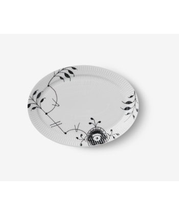 Sort Mega - Oval Tallerken 28 cm