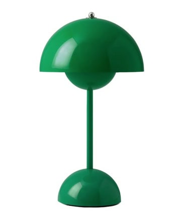 Flowerpot oppladbar bordlampe VP9, signal green