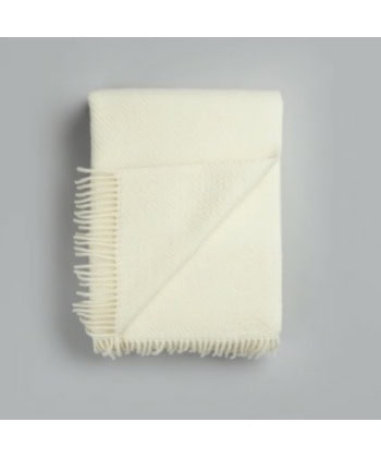 Kattefot Pledd - White