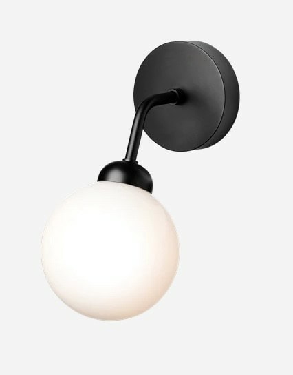 Apiales wall, satin black/opal