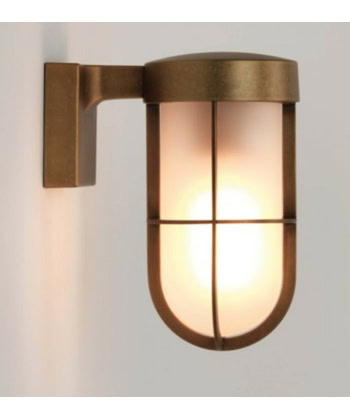 Cabin wall frosted antique brass