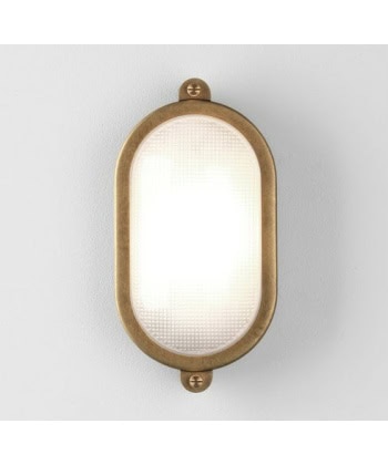 Alternative view of Malibu oval solid brass