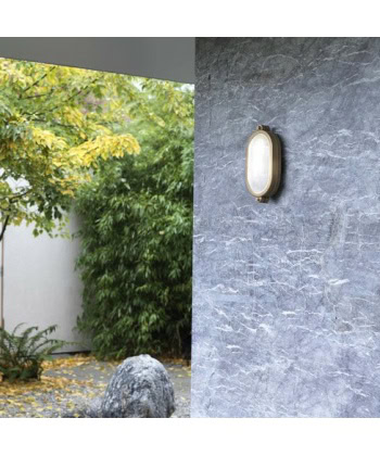 Malibu oval solid brass