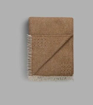 Kattefot Pledd - Burnt Ochre