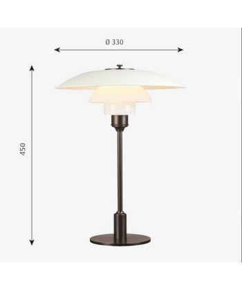 Alternative view of PH 3 1/2 - 2 1/2 Bordlampe - hvit