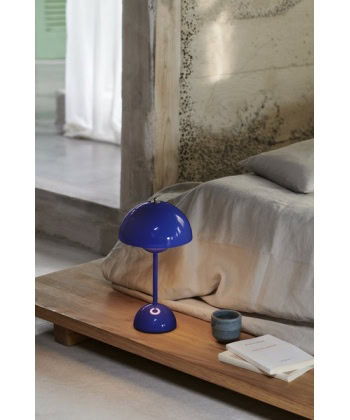 Alternative view of Flowerpot oppladbar bordlampe VP9, Cobalt Blue