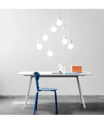 Bulb Fiction pendel matt hvit - Bilde 3
