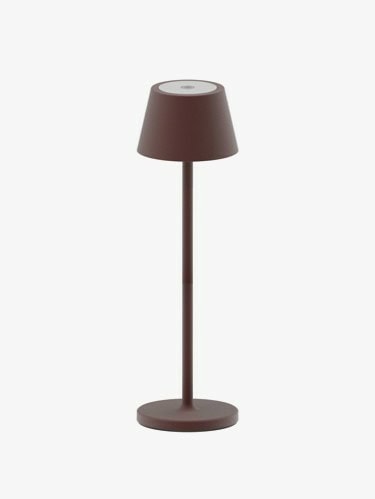 Iris Mini bordlampe -Oppladbar, Sort / Rust