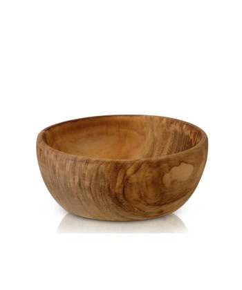 Skål i oliventre -12 cm