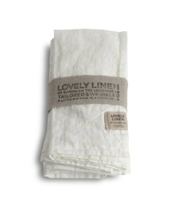 Linservietter, Lovely 4pk off white