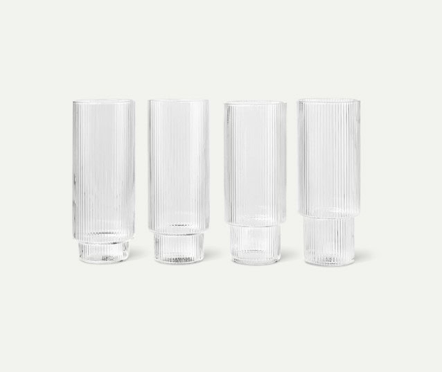 Ripple -Long Drink glass 4pk